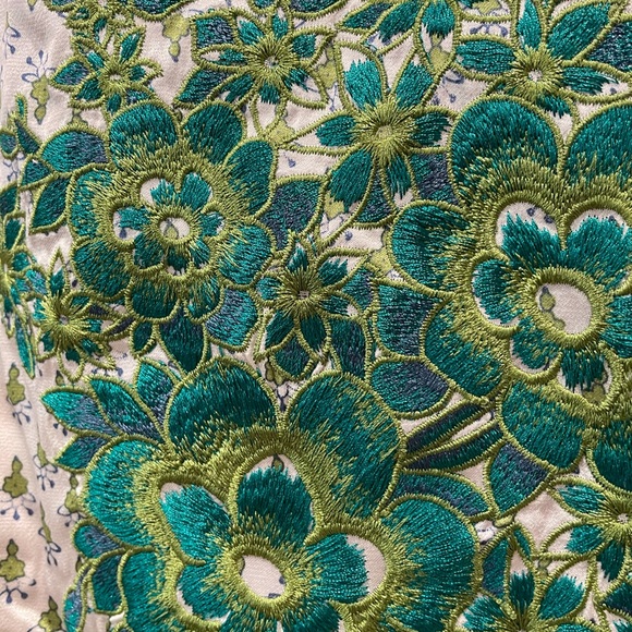 Anthropologie Tiny embroidered moto jacket Large - Picture 5 of 5